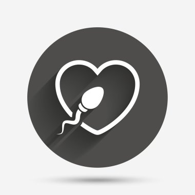 sperm işareti simgesi. Döllenme sembolü.