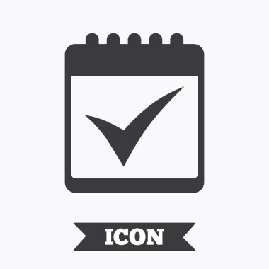 takvim işareti simgesi.  