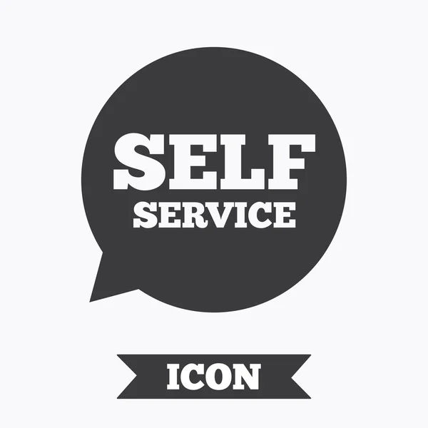 Self service segno icona. Simbolo di manutenzione . — Vettoriale Stock