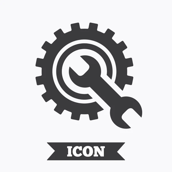 Outil de réparation signe icône. Symbole service . — Image vectorielle