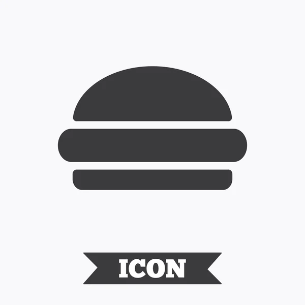 Icono de signo de hamburguesa. Símbolo de comida rápida . — Vector de stock