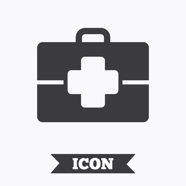 Medical case sign icon. Doctor symbol. — Stock Vector