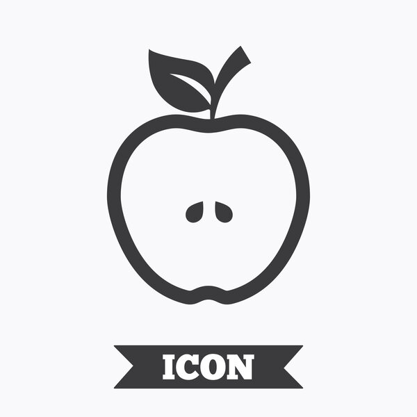 Apple sign icon.  