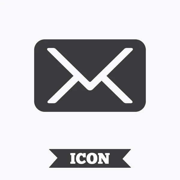 Post icoon. Envelop symbool. Bericht teken. — Stockvector
