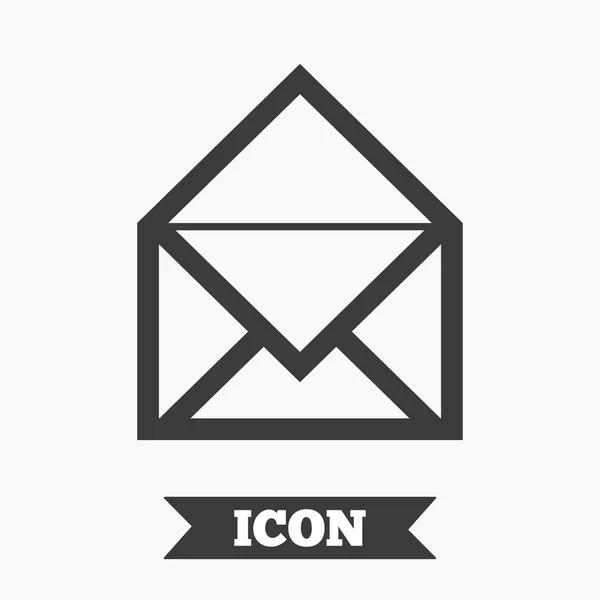 Icône mail. Symbole d'enveloppe. Signe de message. — Image vectorielle