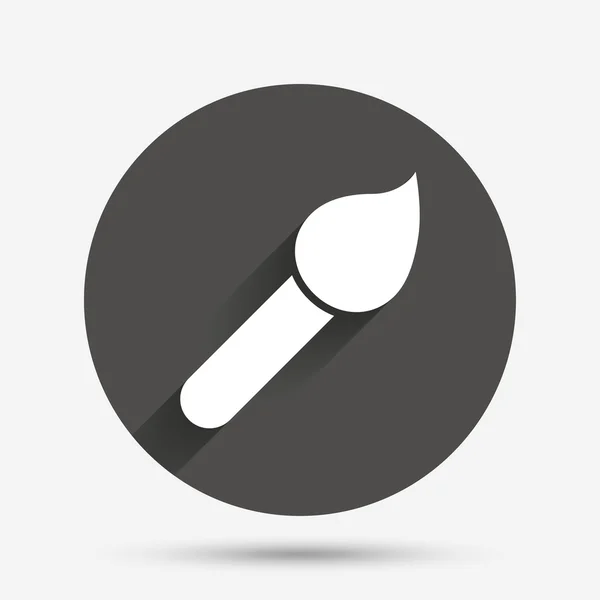 Paint brush tecken ikonen. — Stock vektor