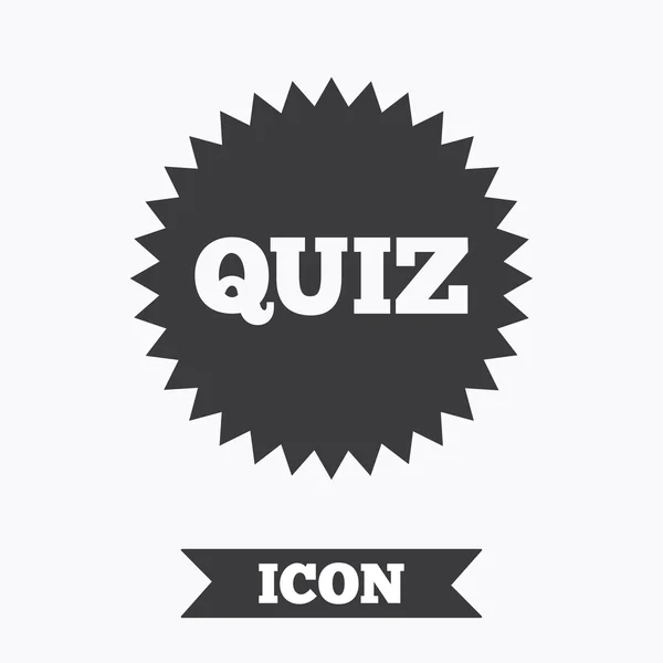 Quiz sign icon. Questions and answers game. — Stock Vector