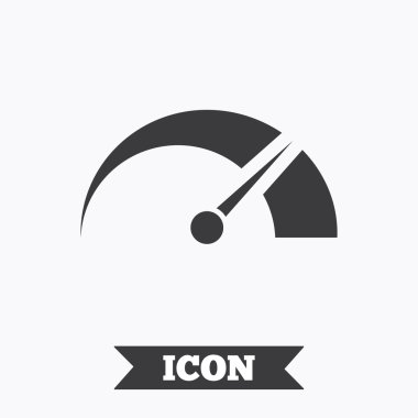 Takometre işareti simgesi. Devrim-counter simge.