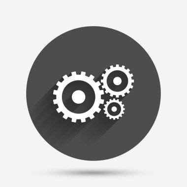 COG ayarları işareti simgesi. Dişli Dişli sembolü.