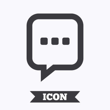 sohbet işareti simgesi. 