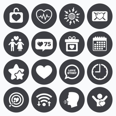 Aşk, Sevgililer günü simgeler. Kalp ile hedef.