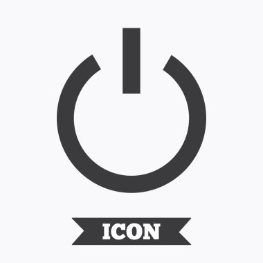 güç işareti simgesi. sembolü geçiş.