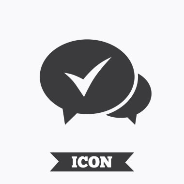 Sohbet onay işareti simgesi. 