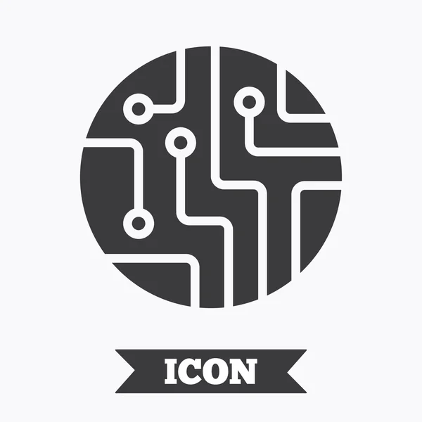 Icône panneau de circuit imprimé . — Image vectorielle