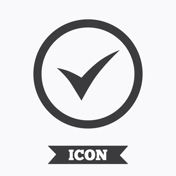 Cochez l'icône signe . — Image vectorielle