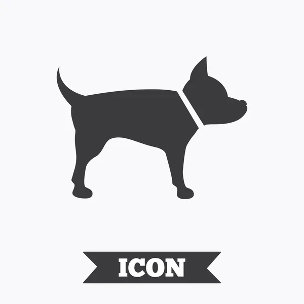 Icône signe pour chien. Symbole Animaux . — Image vectorielle