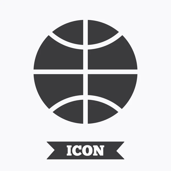 Icono de signo de baloncesto. Símbolo deportivo . — Vector de stock