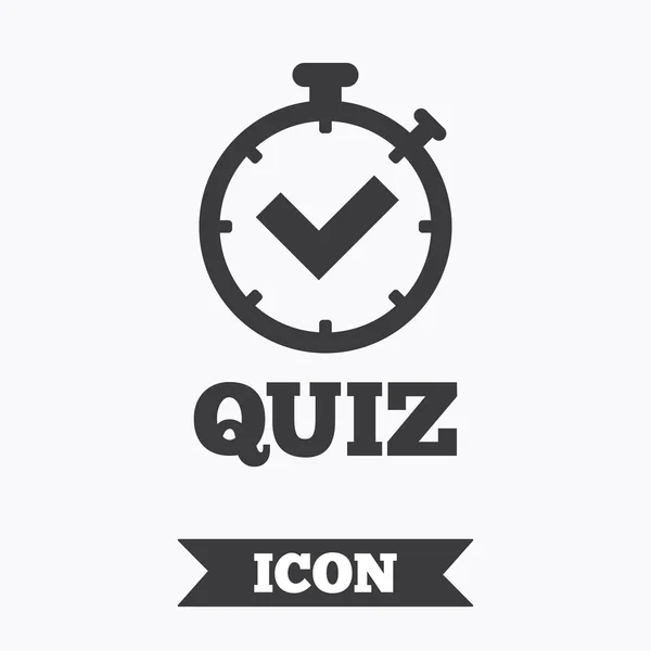 Quiz sign icon. Questions and answers game. — Stock Vector