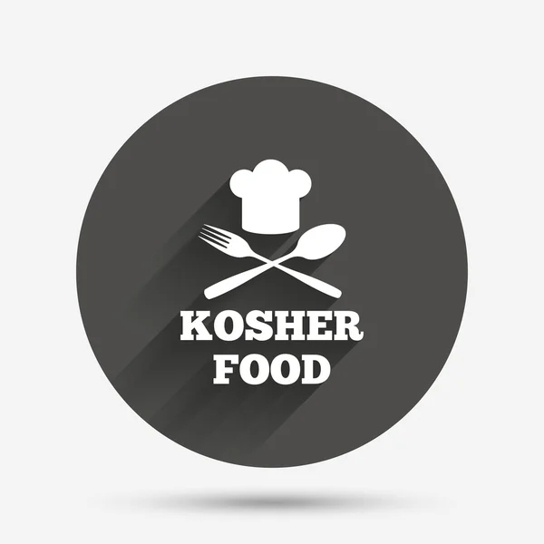 Kosher food product sign icon. Natural food. — Stock Vector
