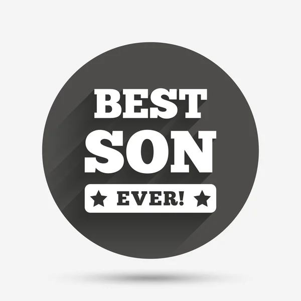 Best son ever sign icon. — Stock Vector