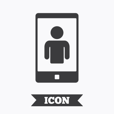 video çağrı işareti simgesi. akıllı telefon simgesi.