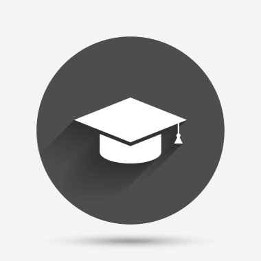 icône de graduation cap sign. symbole de l'éducation.