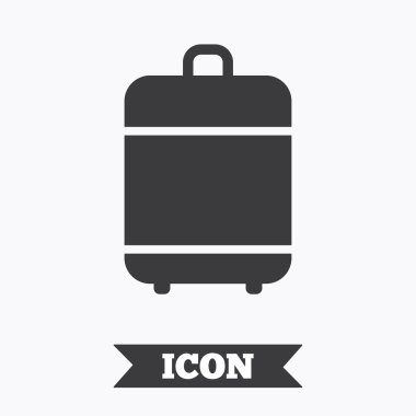 Seyahat Bagaj çanta simgesi. Bagaj sembolü.