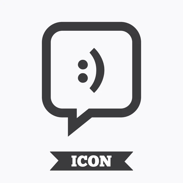 Chat teken pictogram. toespraak bubble symbool. — Stockvector