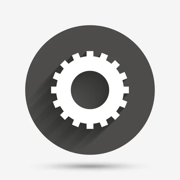 Cog settings sign icon. Cogwheel gear symbol. — Stock Vector