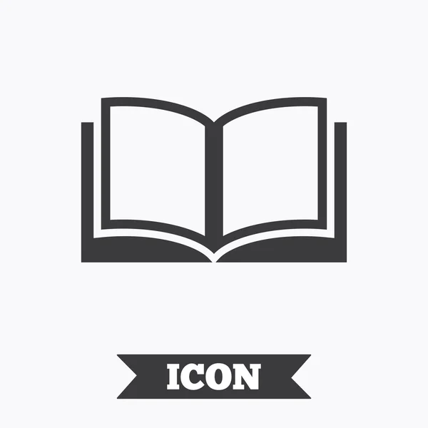 Signo del libro icono . — Vector de stock