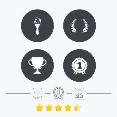 Birincilik Ödülü Kupası simgeler.