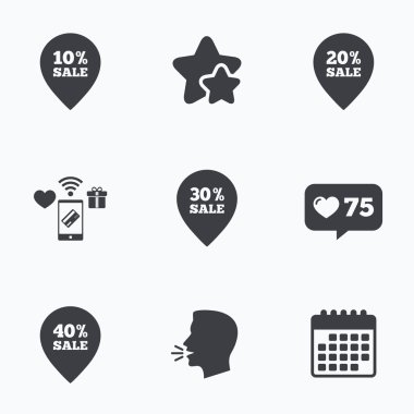 Satılık işaretçisini etiket simgeler.  