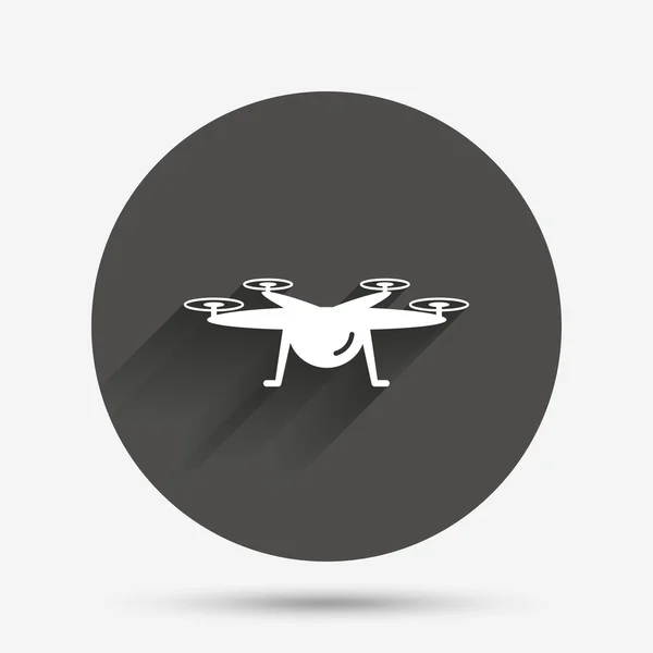 Drone icon. Quadrocopter symbol. — Stock Vector