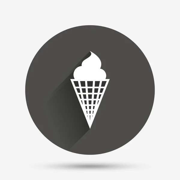 冰淇淋标志图标。甜蜜的象征. — 图库矢量图片