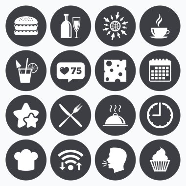 Yiyecek, içecek simgeler 