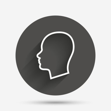 Erkek Baş işareti simgesi.  