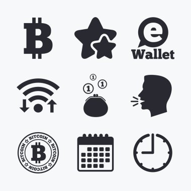 Bitcoin para birimi simgeleri.