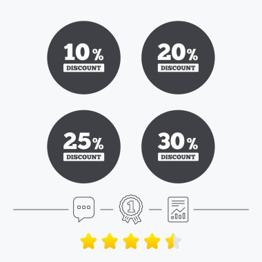 Satış indirim simgeler. 