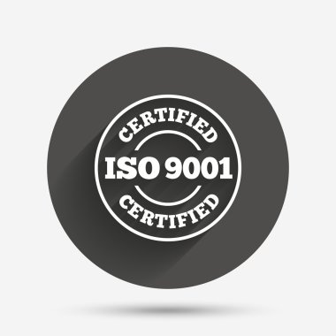 ISO 9001 sertifikalı simgesi