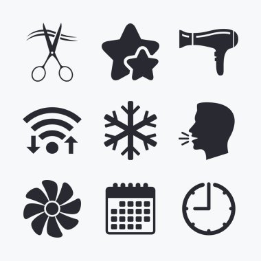 Otel hizmetleri Icons set