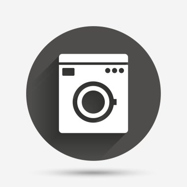 çamaşır makinesi simgesi.  
