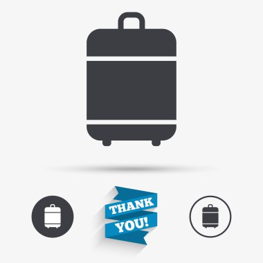 Seyahat Bagaj çanta simgesi. Bagaj sembolü.