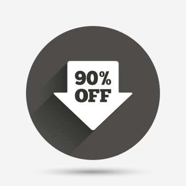 Satılık etiketi simgesi.