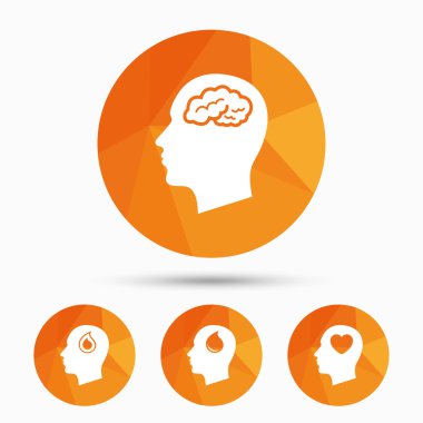 beyin simgeleri ile maleh kafa