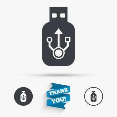 USB işareti simgesi.  