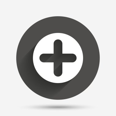 Artı işaret simgesi. Pozitif sembol.