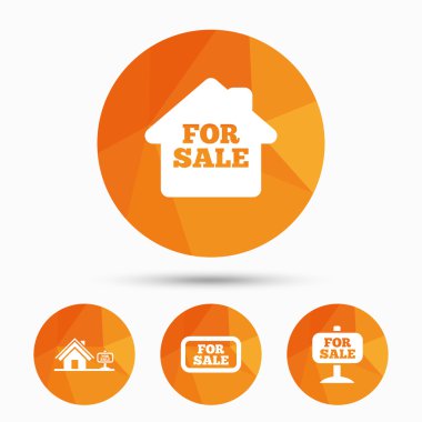 Satılık gayrimenkul simgeleri için