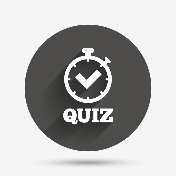 Quiz, Questions and answers game icon — Stockový vektor