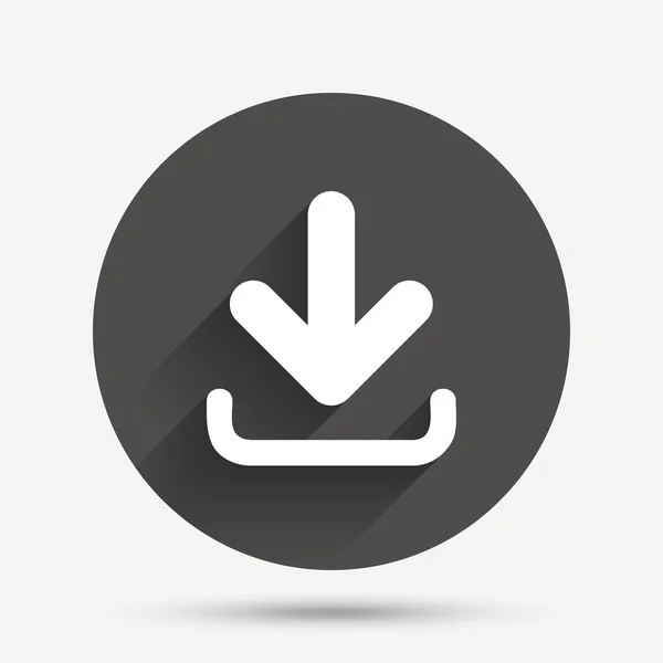 Download icoon. uploadt knoop. — Stockvector