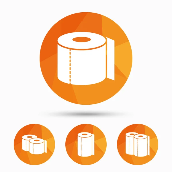 Toilet paper icons set — Stock Vector